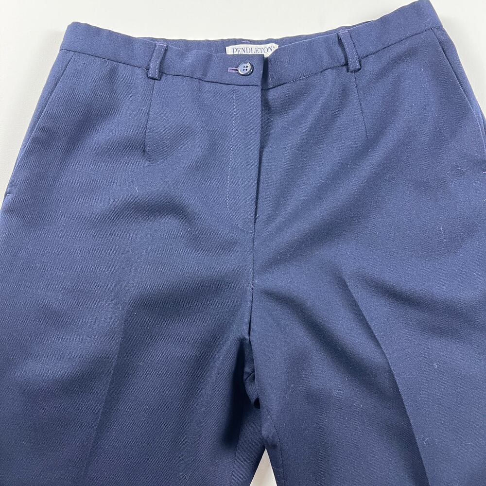 Pendleton Virgin Wool Flat Front Fully Lined Navy… - image 3